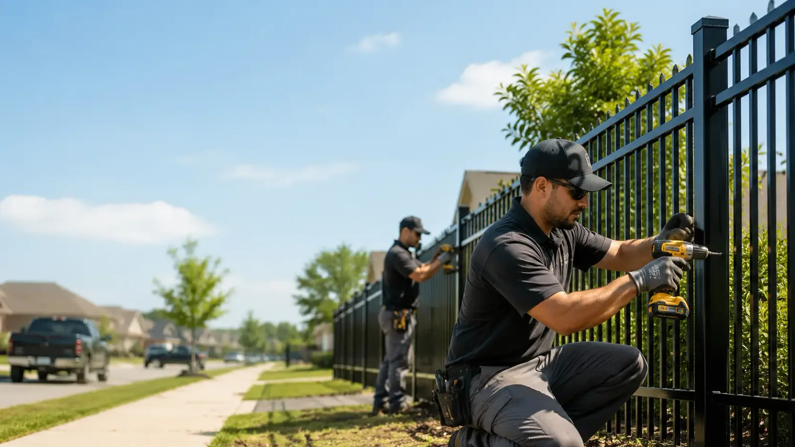 Metal Fence Installation in Monroe, CT